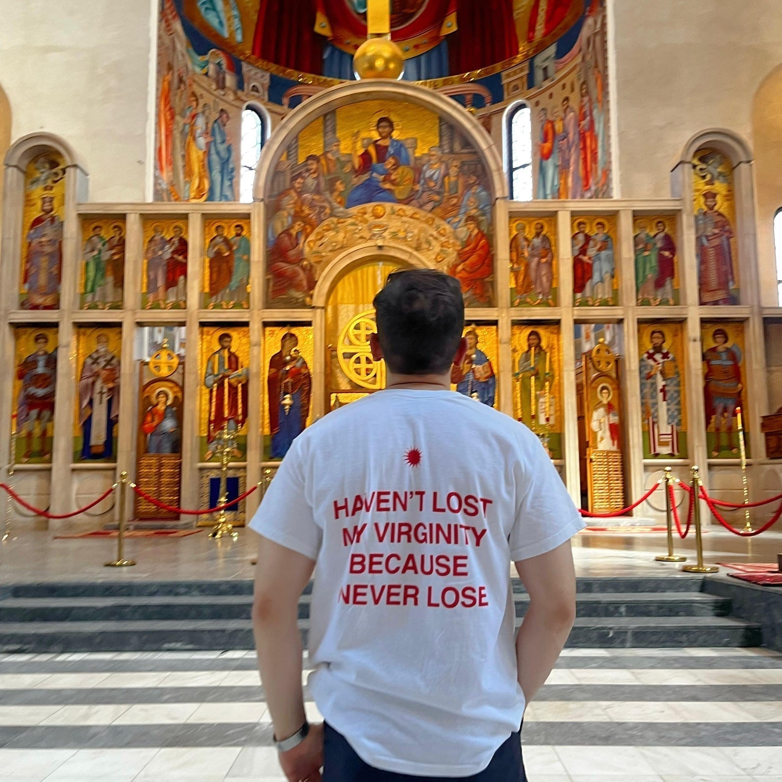 Men’s Funny Graphic Tee – "Haven’t Lost My Virginity Because I Never Lose" - Acid House™ (formerly Zyra Drip)