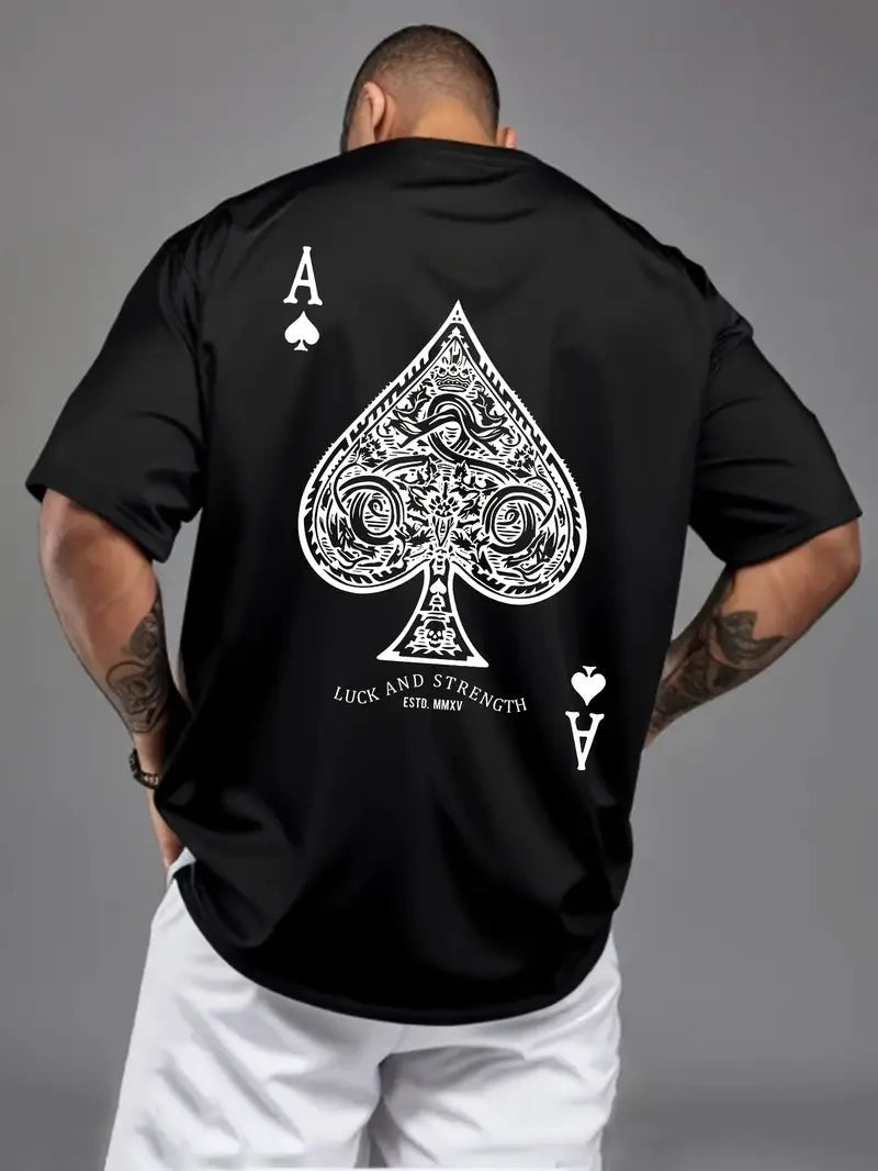 Men’s Oversized Black Ace of Spades T-Shirt - Acid House™ (formerly Zyra Drip)