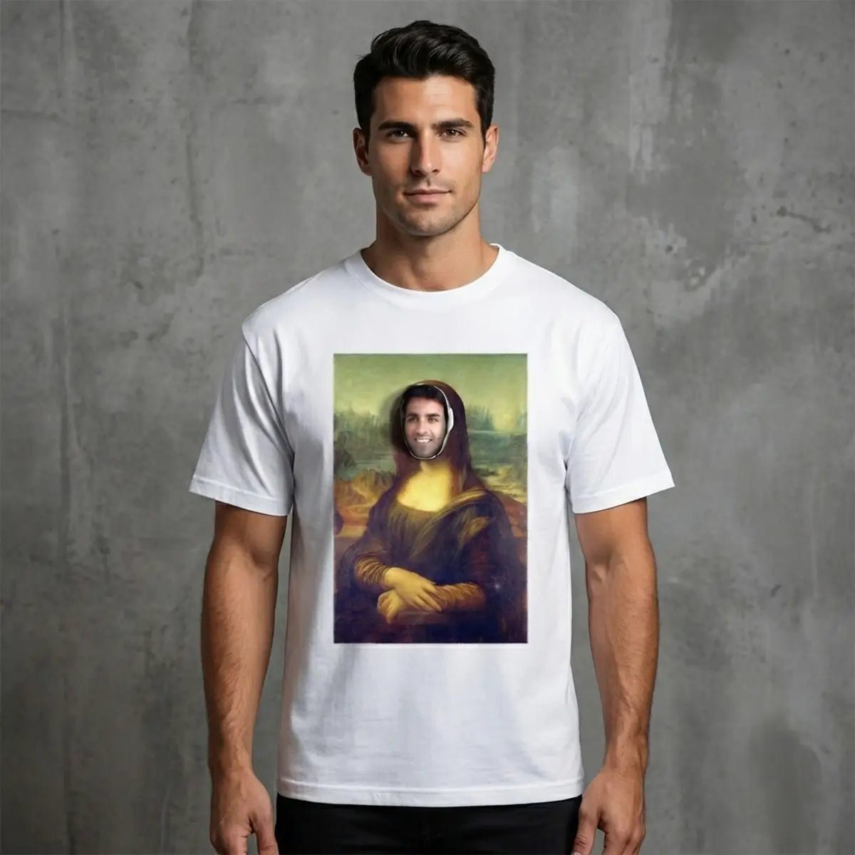 Mona Lisa ft Raju Oversized T-Shirt | Art Graphic Streetwear Tee - Acid House™ (formerly Zyra Drip)