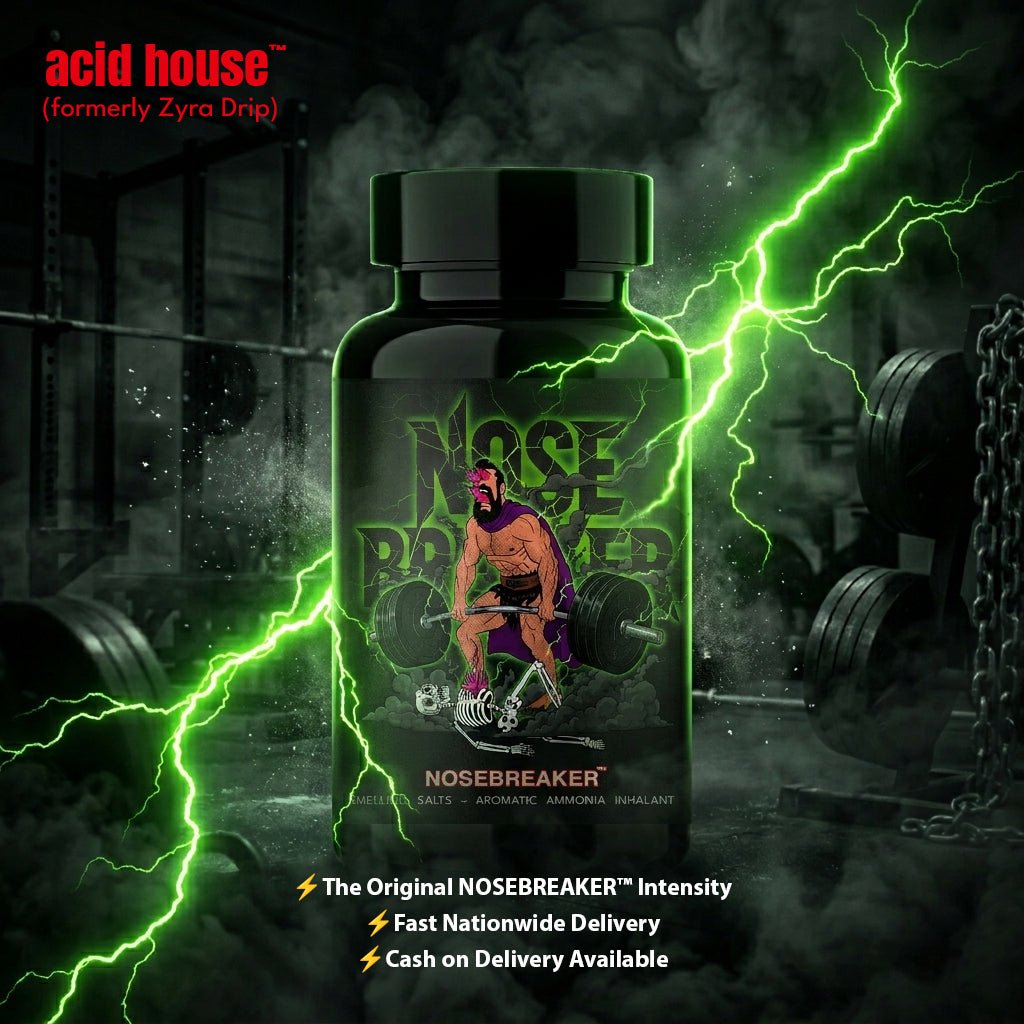 NOSE BREAKER™ Smelling Salts – High Potency Aromatic Ammonia Inhalant (Pack of 2) - Acid House™ (formerly Zyra Drip)