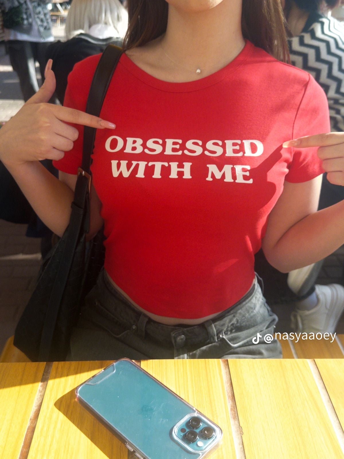 Obsessed With Me Red Baby Tee for Women - Acid House™ (formerly Zyra Drip)