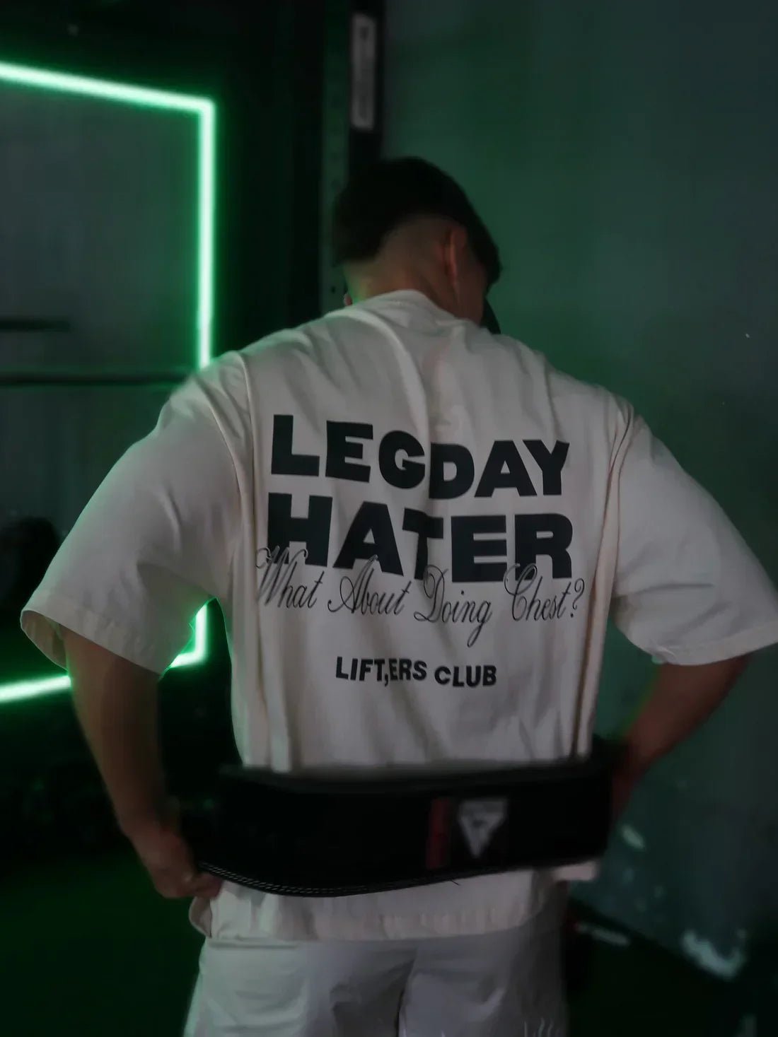 Regular Fit T-shirt “Leg Day Hater” Gym T-Shirt for Men & Women – Workout Tee - Acid House™