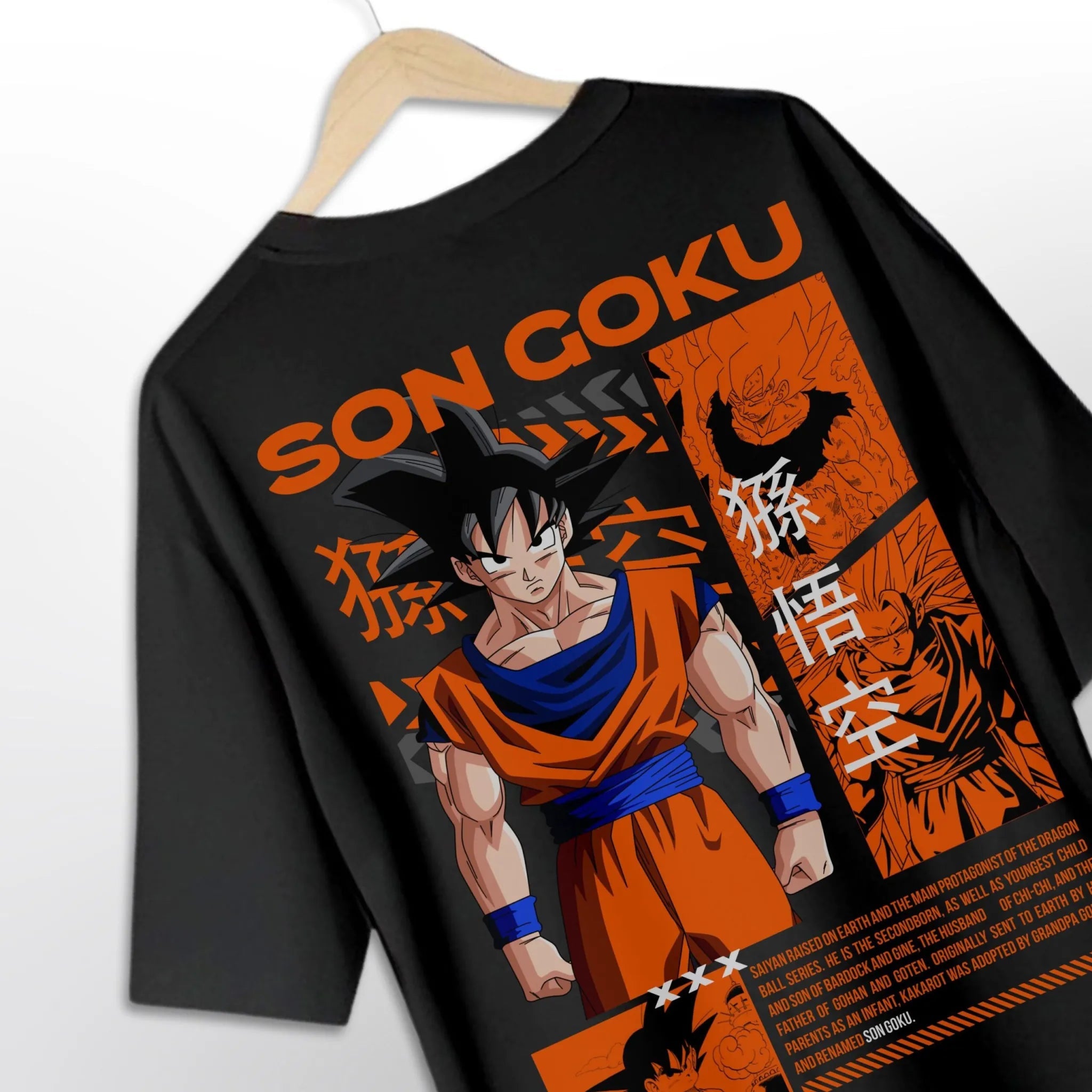Regular Fit T-shirt Son Goku T-Shirt – Dragon Ball Z Super Anime Tee for Men & Women - Acid House™