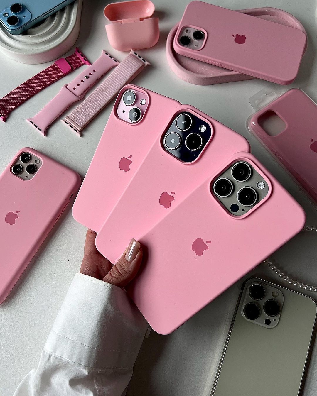 Pink iPhone Silicone Case – Slim Soft Touch Cover | Zyra Drip™ - Acid House™ (formerly Zyra Drip)