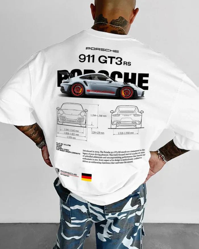 Porsche 911 GT3 RS Car Graphic T-Shirt for Gen Z - Acid House™ (formerly Zyra Drip)