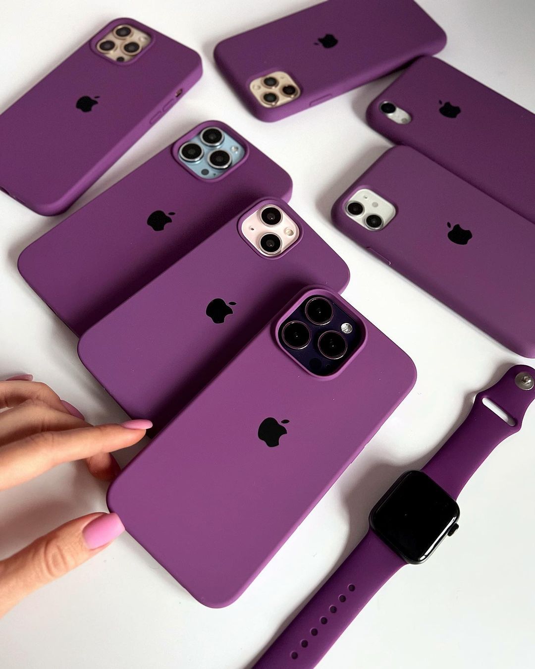 Purple iPhone Silicone Case – Premium Soft Touch Cover - Acid House™ (formerly Zyra Drip)