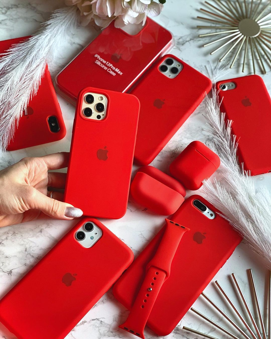 Red iPhone Silicone Case – Premium Soft Touch Cover | Zyra Drip™ - Acid House™ (formerly Zyra Drip)