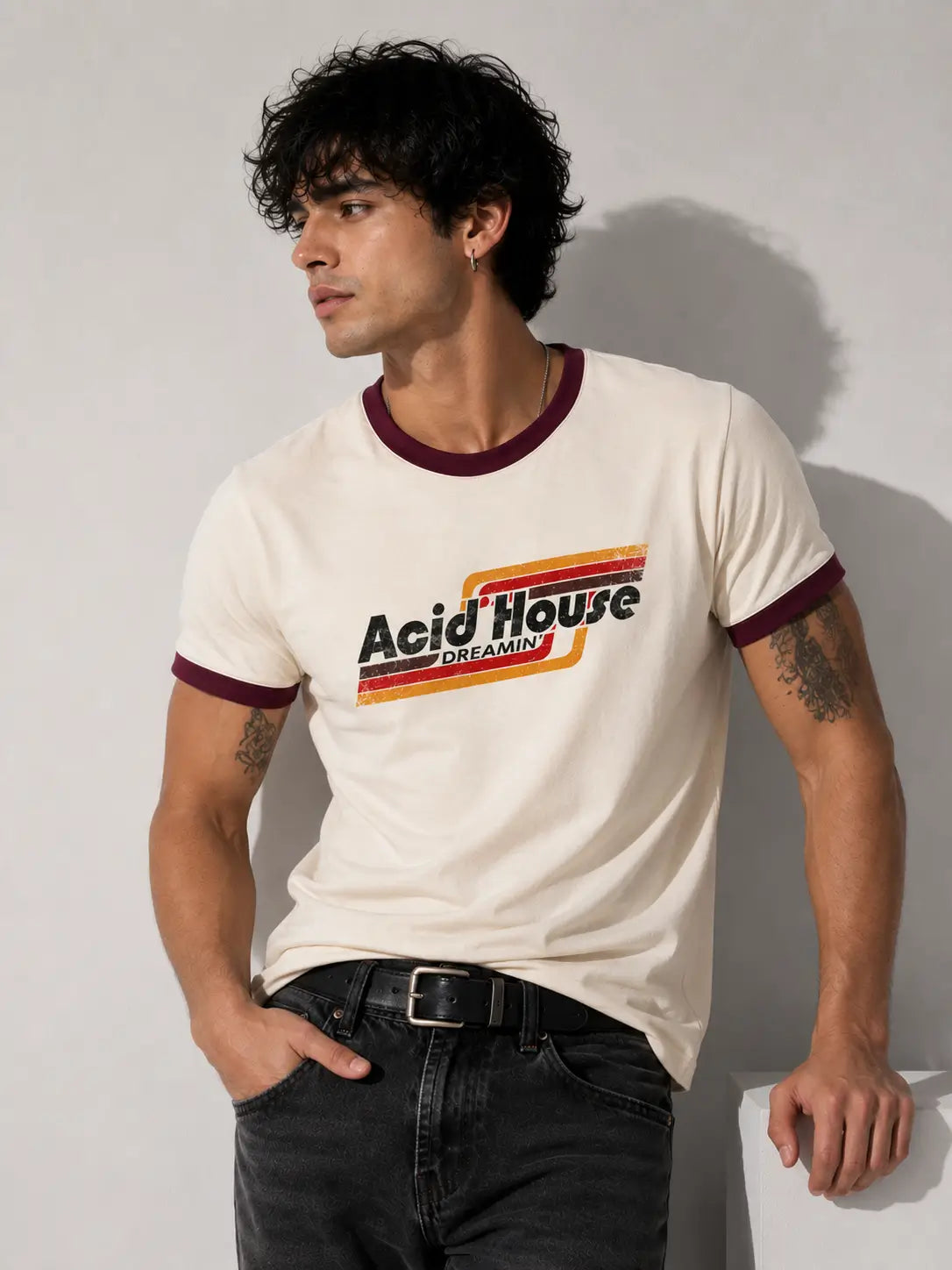 Acid House Dreamin’ Ringer T-Shirt for Men