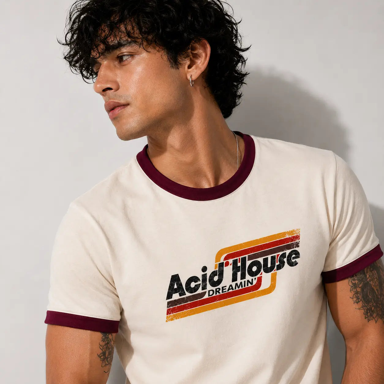 Acid House Dreamin’ Ringer T-Shirt for Men