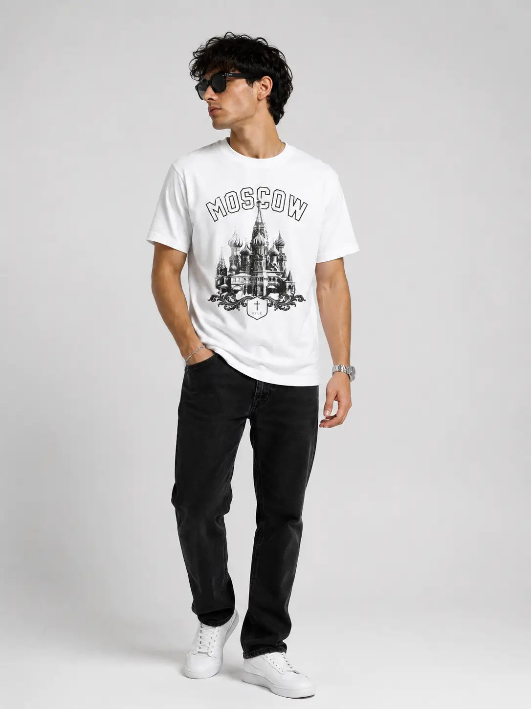 Moscow Graphic Regular Fit T-Shirt – White