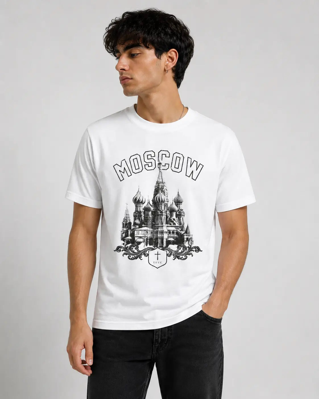 Moscow Graphic Regular Fit T-Shirt – White