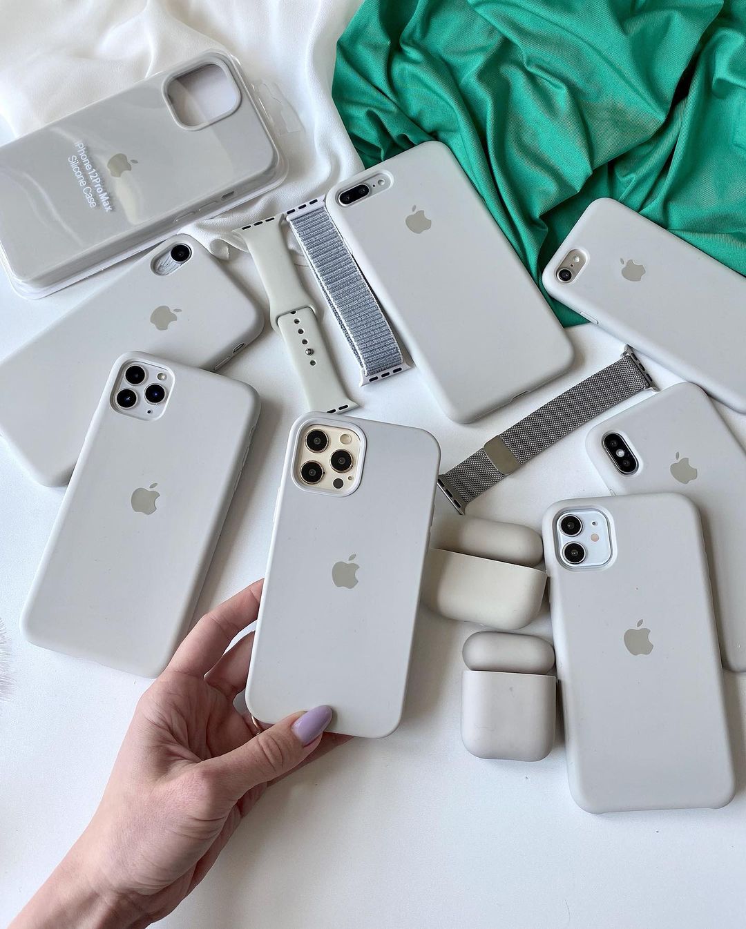 Rock Gray iPhone Silicone Case | Soft Matte Cover - Acid House™ (formerly Zyra Drip)