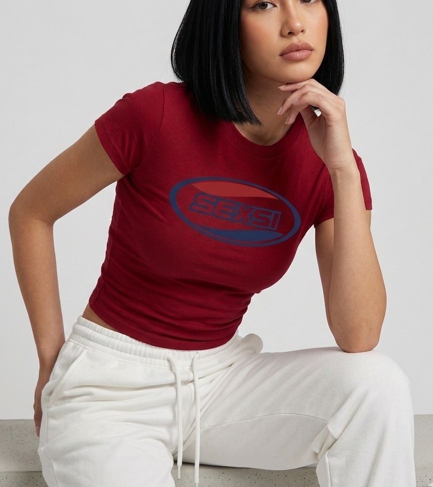 Sexsi Baby Tee for Women – Bold Graphic Crop Top Y2K Aesthetic - Acid House™ (formerly Zyra Drip)