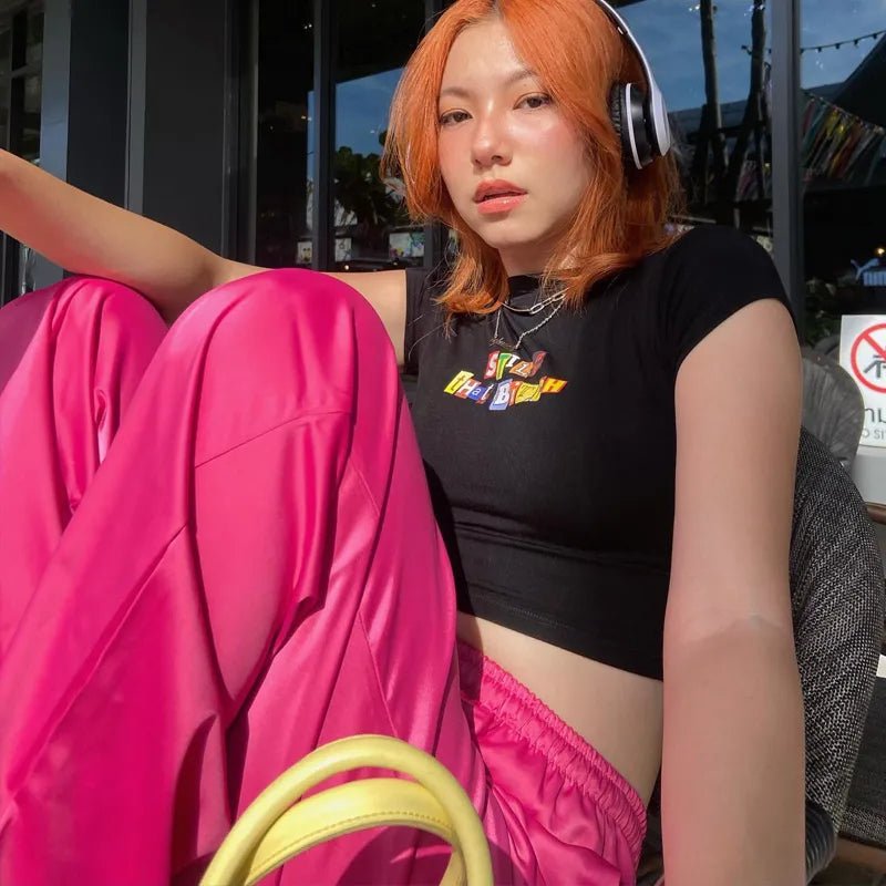 Still That Bitch Baby Tee in Black – Crop Top for Baddies, BFFs & Main Characters - Acid House™ (formerly Zyra Drip)