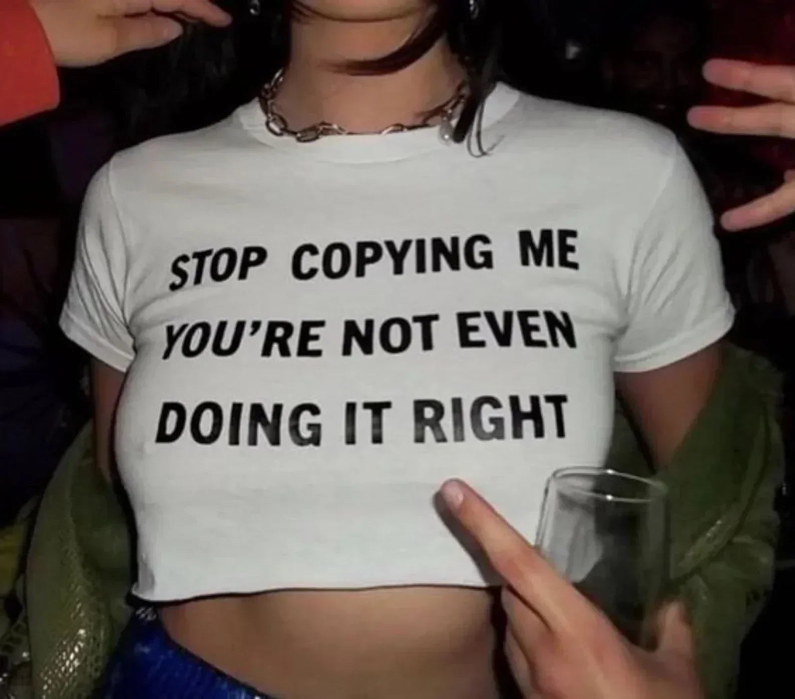 Stop Copying Me Baby Tee – For the Girls Who Get Imitated, Not Replaced - Acid House™ (formerly Zyra Drip)