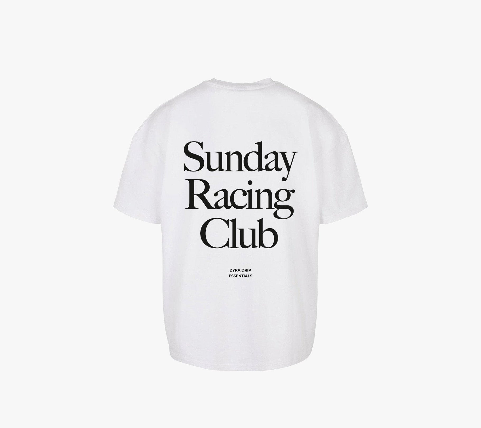 Sunday Racing Club Graphic T-Shirt – White Streetwear Tee for Men & Women - Acid House™