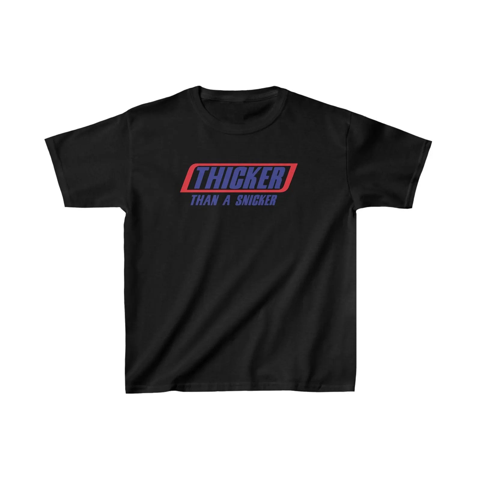 Thicker Than A Snicker Baby Tee | Crop Top (Black & White) - Acid House™ (formerly Zyra Drip)