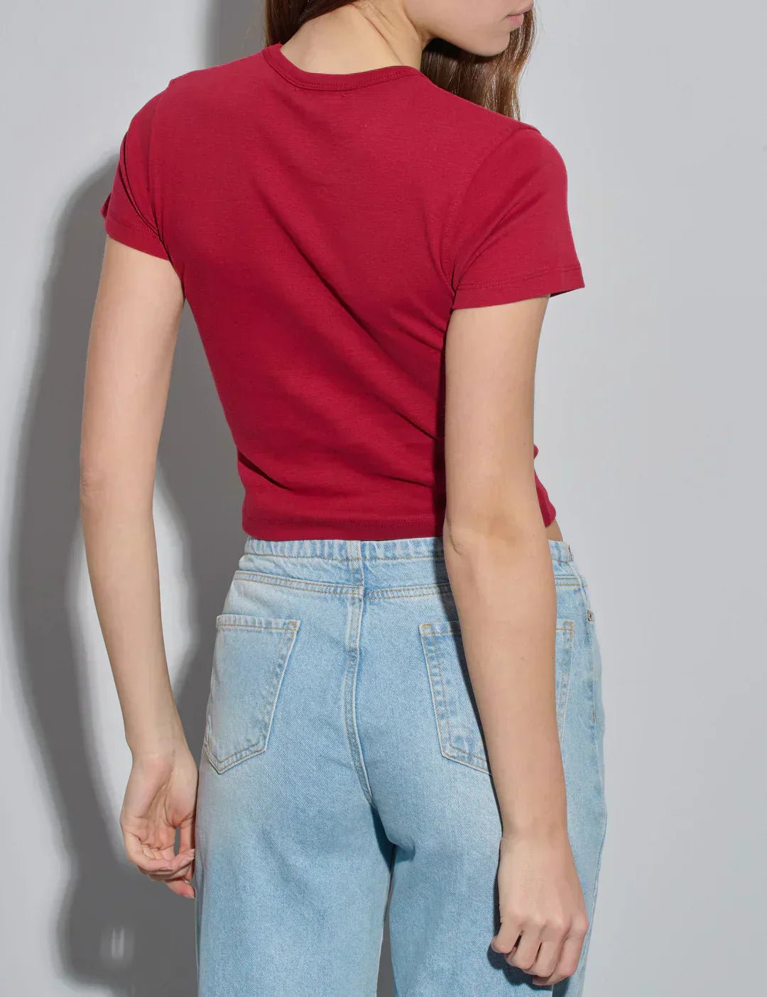 Too Expensive Girl Baby Tee – Red Fitted Crop Top for Women - Acid House™ (formerly Zyra Drip)