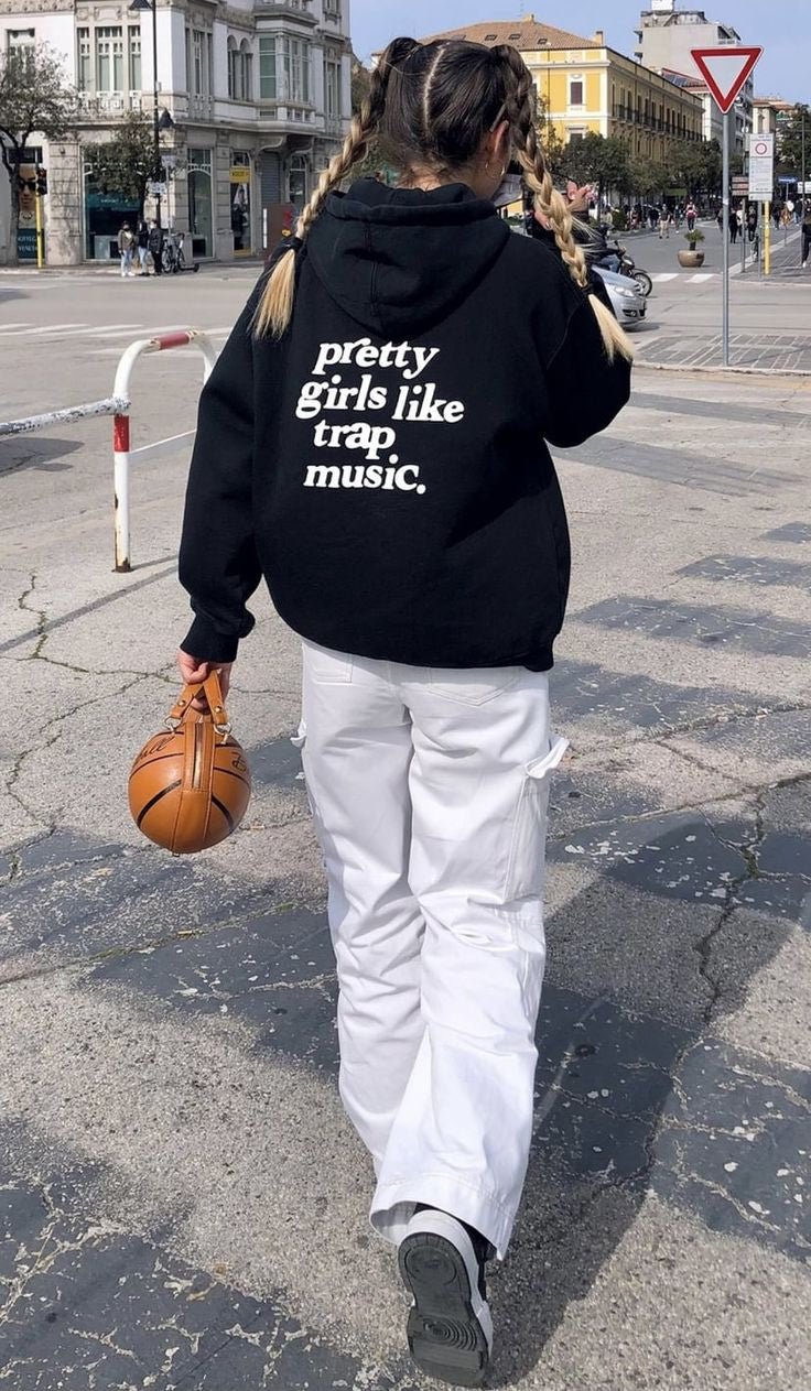 White Oversized Hoodie for Gen Z - Acid House™ (formerly Zyra Drip)