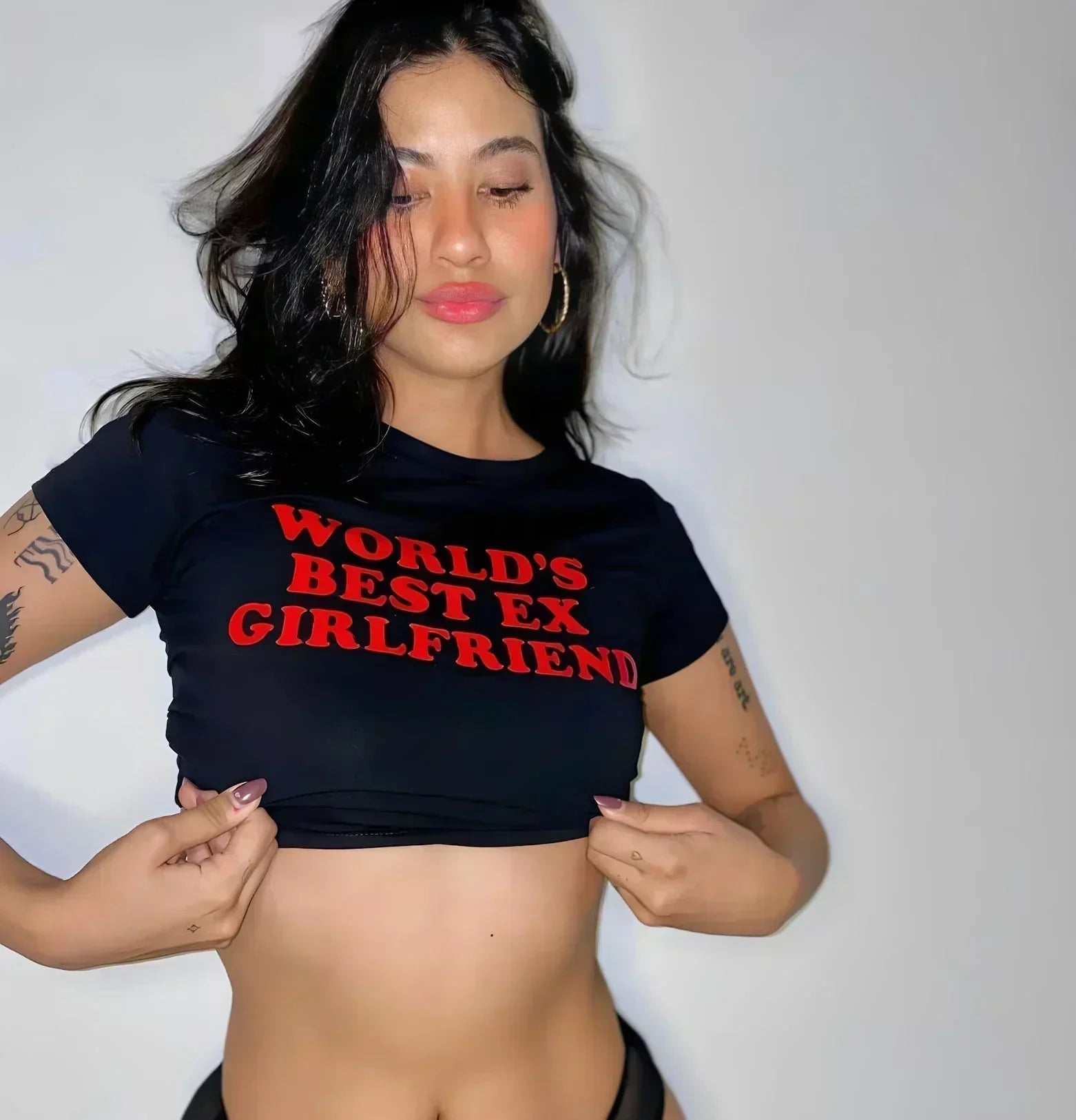 World’s Best Ex - Girlfriend Baby Tee – Gen Z’s Go - To Breakup Fit - Acid House™ (formerly Zyra Drip)