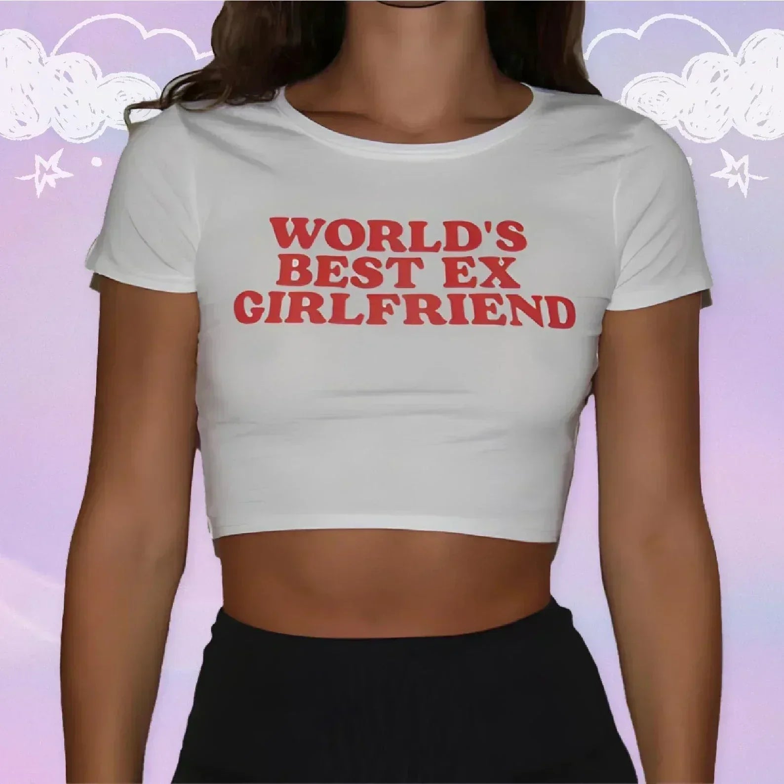 World’s Best Ex - Girlfriend Baby Tee – Gen Z’s Go - To Breakup Fit - Acid House™ (formerly Zyra Drip)