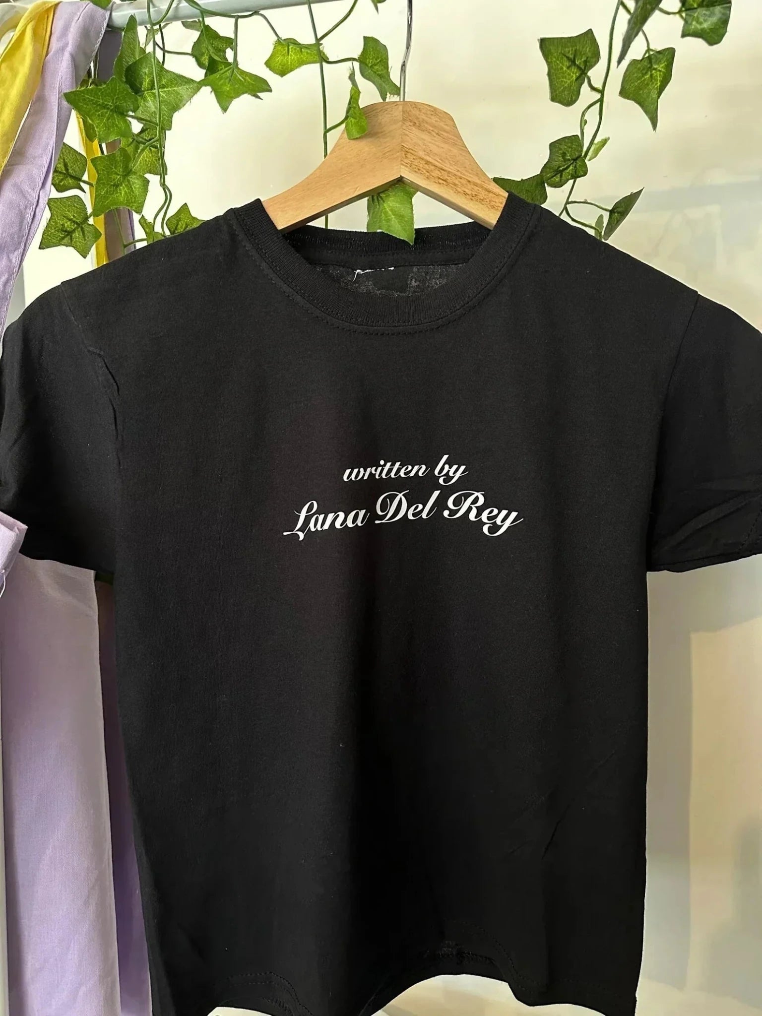 Written by Lana Del Rey Baby Tee – Black Baby Tee | Crop Top - Acid House™ (formerly Zyra Drip)