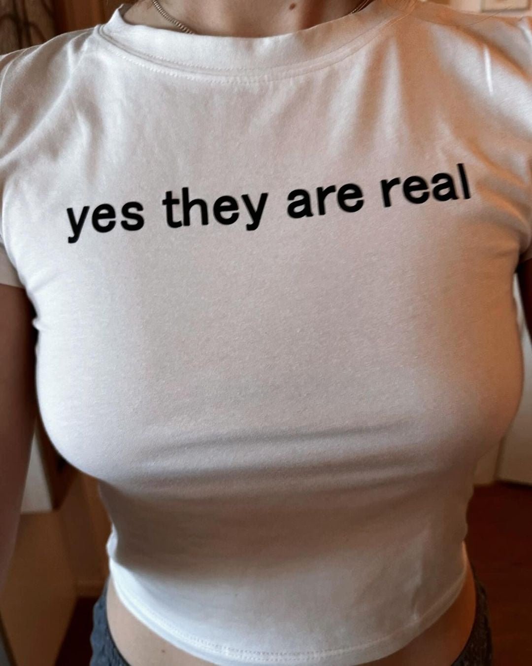 Yes They Are Real Baby Tee | Crop Top - Acid House™ (formerly Zyra Drip)
