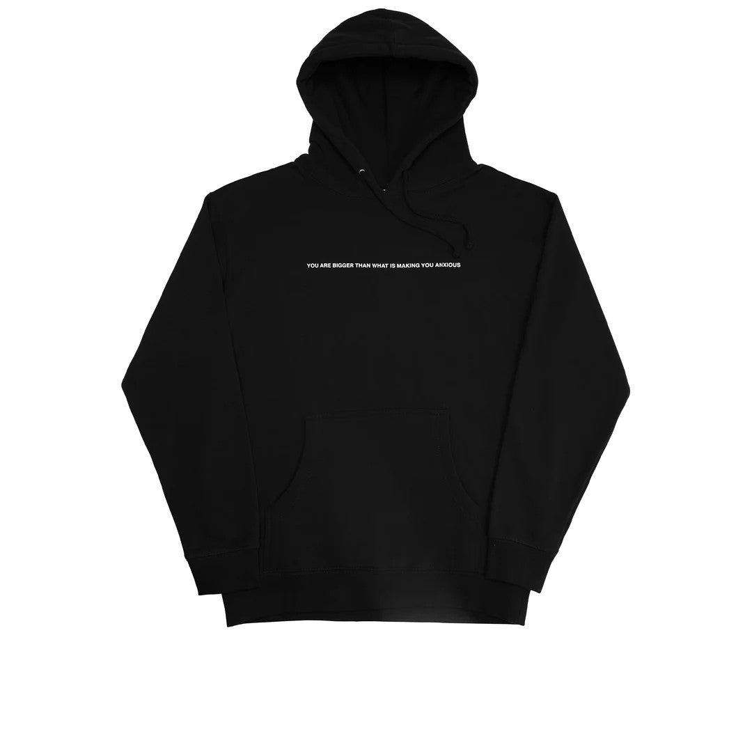 Your Anxiety Is Lying to You Unisex Black Oversized Hoodie For Men & Women - Acid House™ (formerly Zyra Drip)