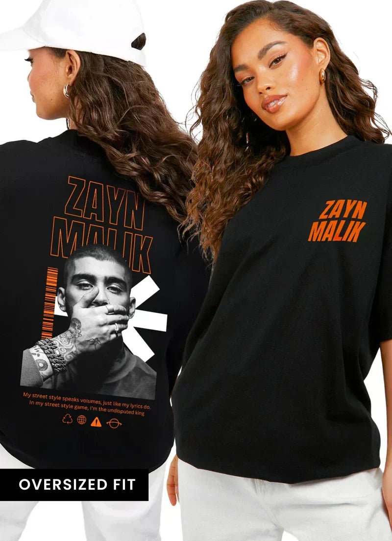 Zayn Malik Regular Fit T-shirt – Black Streetwear Staple - Acid House™